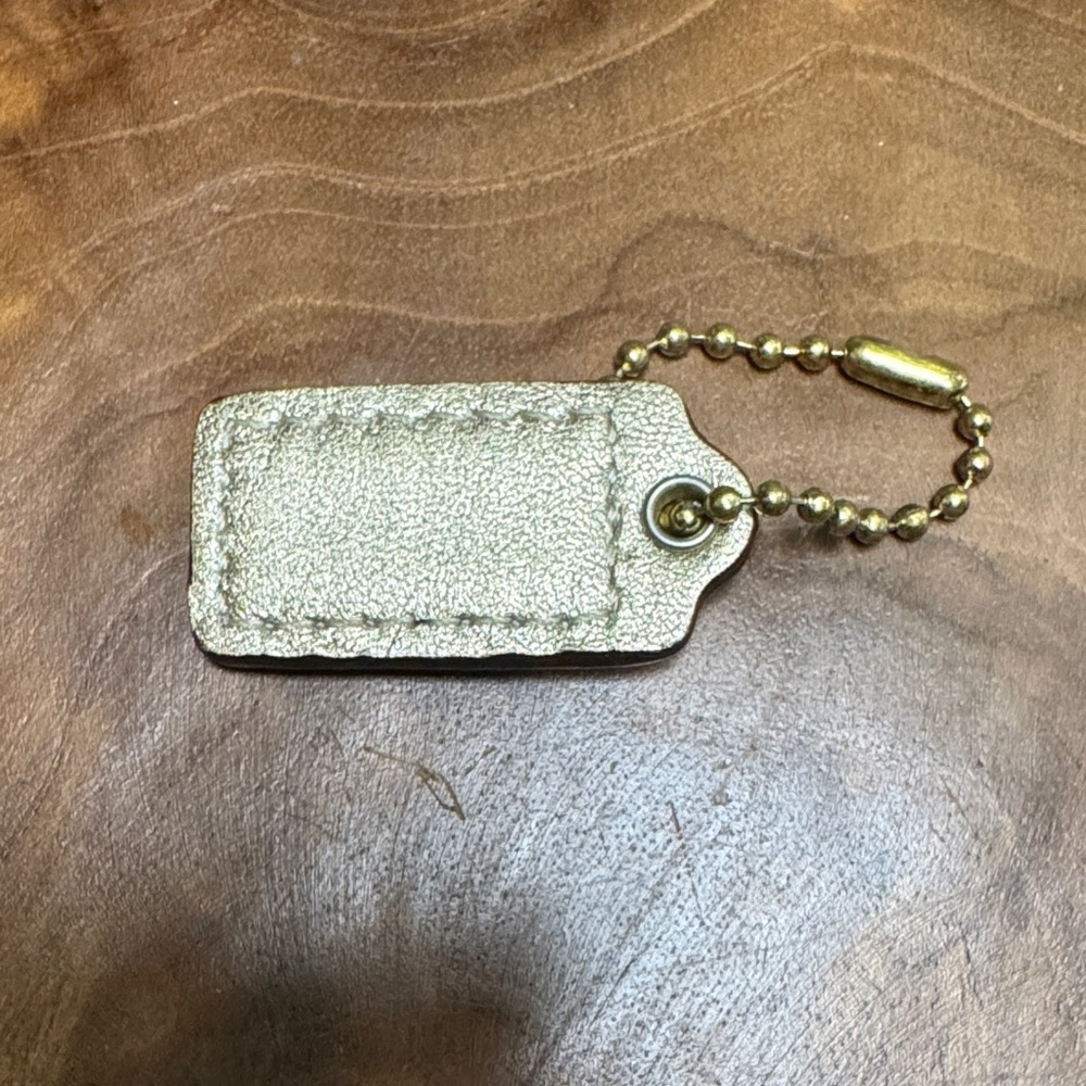 Coach Metallic Gold Keychain - Picture 2 of 2